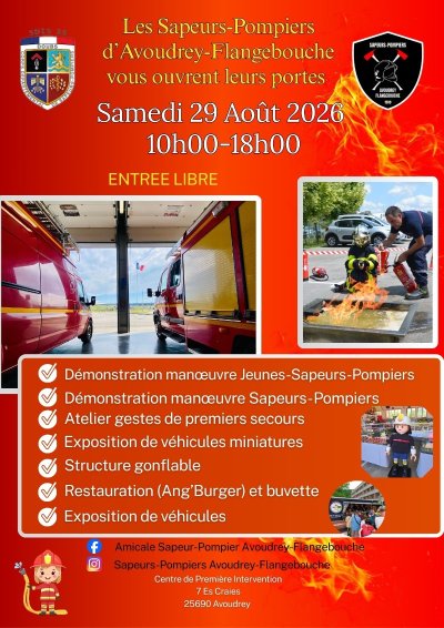 Portes Ouvertes du centre de secours d’Avoudrey-Flangebouche