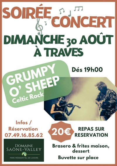 REPAS CONCERT "Grumpy O' Shepp" à l'EVASION