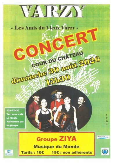 Concert du groupe ZIYA à Varzy