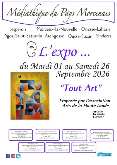 L'expo "Tout Art" - Arts de la Haute Lande - Onesse Laharie