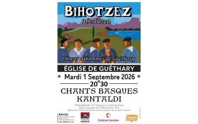 Concert du chœur d'hommes Bihotzez