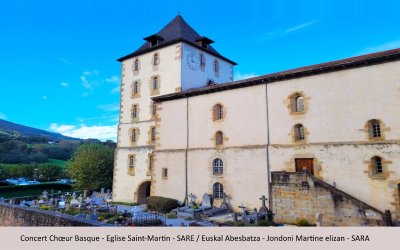 Concert de chants basque avec le Chœur Basque Ezpeletan Kantuz
