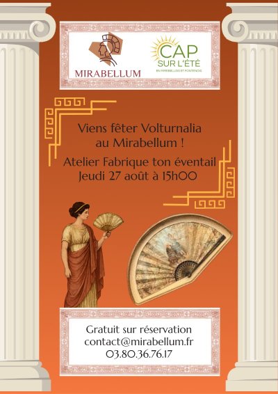 Volturnalia : atelier fabrique ton éventail