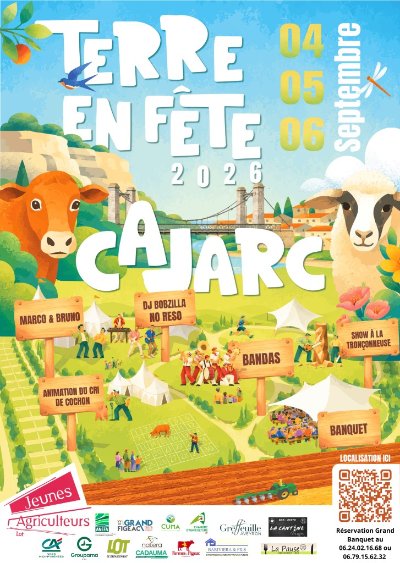 Marché gourmand deTerre en fête à Cajarc