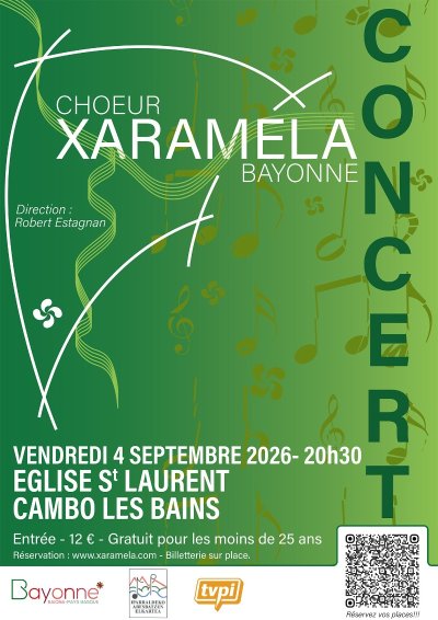 Concert de chants basques avec le chœur mixte Xaramela