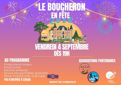Le Boucheron en fête avec son feu d'artifice