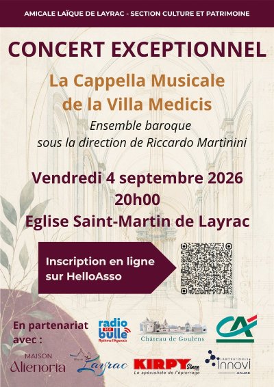 Concert Exceptionnel - La Capella Musocale de la Villa Medicis