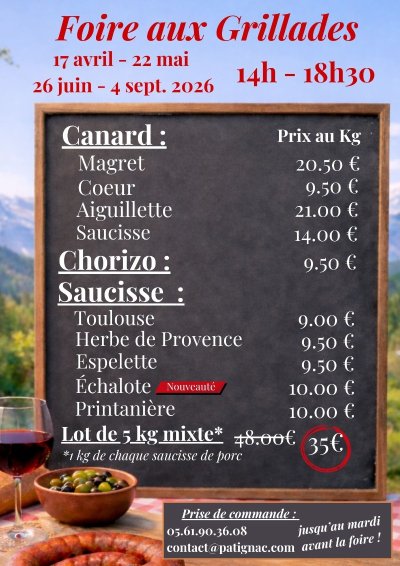 FOIRE AUX GRILLADES