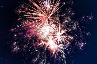 Feu d'artifice et marché de producteurs