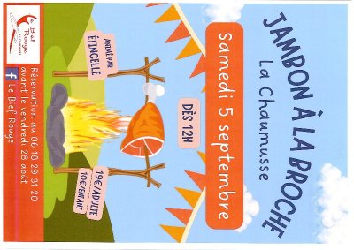 Fête du village - jambon à la broche