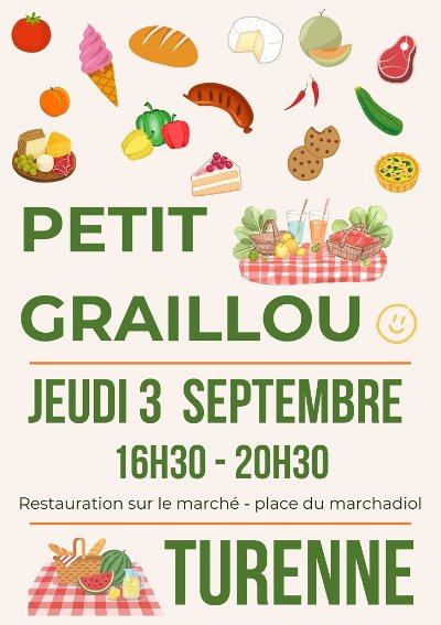 Petit Graillou au marché des producteurs locaux