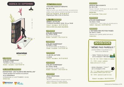 Agenda de la médiathèque