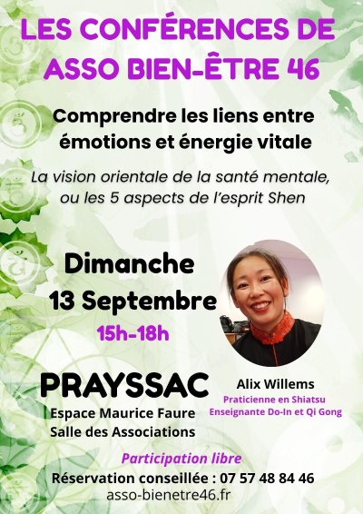 Conférence : "Comprendre les liens entre émotions et énergie vitale"