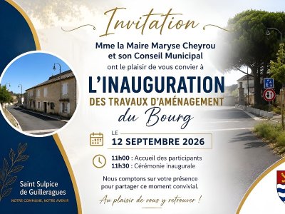 Inauguration des travaux d'aménagement du bourg
