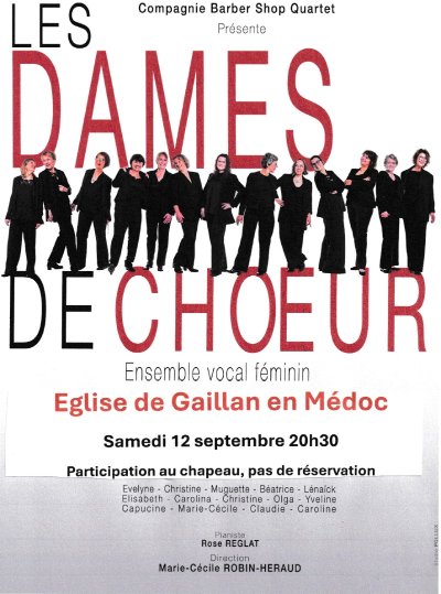 Concert de l'ensemble vocal "Les dames de chœur"