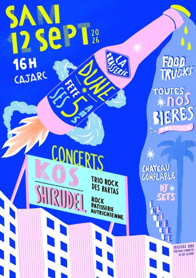 La Brasserie Dune fête ses 5 ans