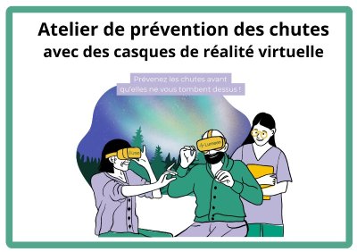 Ateliers de prévention des chutes avec des casques VR