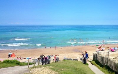 Landes et plage d'Erretegia