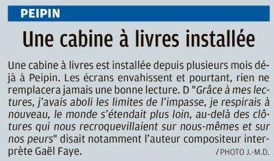 Cabine à livres