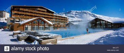 Piscine de plein air chauffée