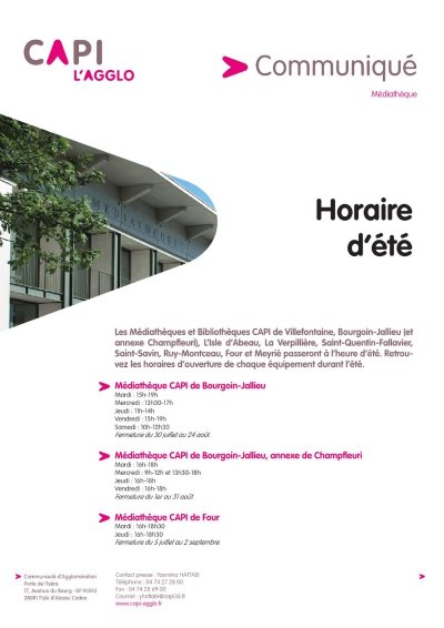 Médiathèque CAPI de Villefontaine