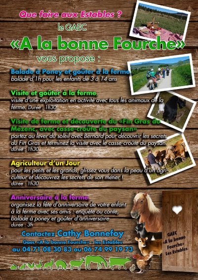 Visite de la ferme "A la bonne fourche"