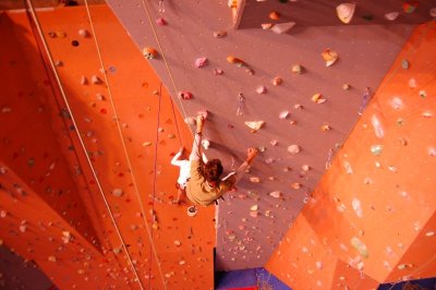 Halle des Sports : Mur d'escalade