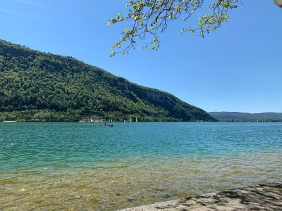 Baignade au lac de Nantua