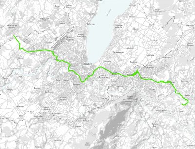 Itinéraire pédestre : la voie verte du Grand Genève