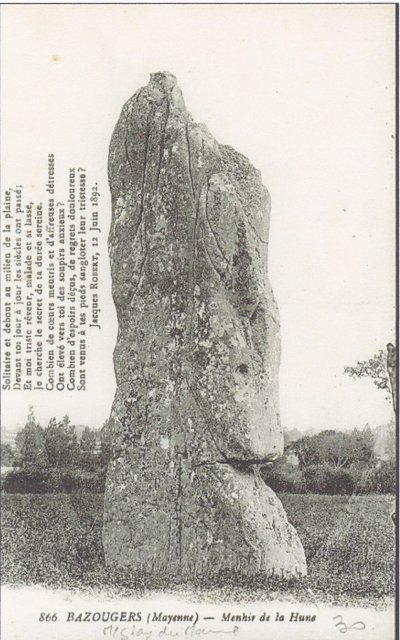 LE MENHIR DE LA HUNE
