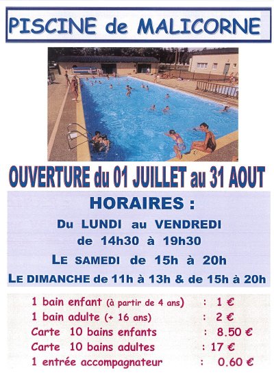 Piscine d'été de Malicorne