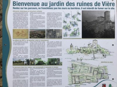 Les ruines de la Vière
