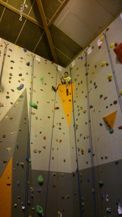 Mur d'escalade intérieur