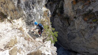 Voie d'escalade des Gorges de l'Arc