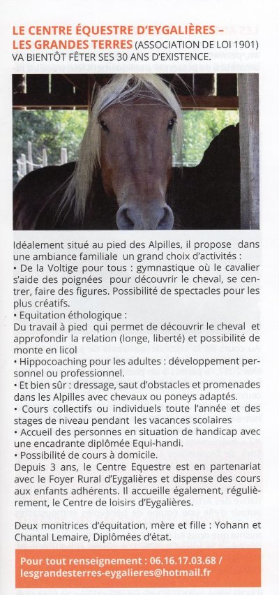 Centre équestre d'Eygalières - les Grandes Terres
