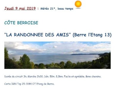 Berre l'Etang : la randonnée des amis