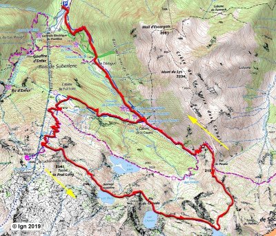 Circuit pédestre N°14a - "Les lacs bleus"