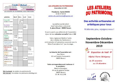 Les Ateliers du Patrimoine
