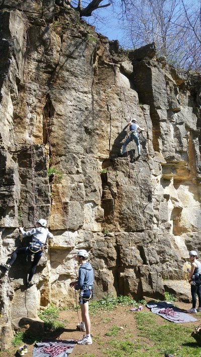 Falaise à Audun-le-Tiche (site d'escalade)