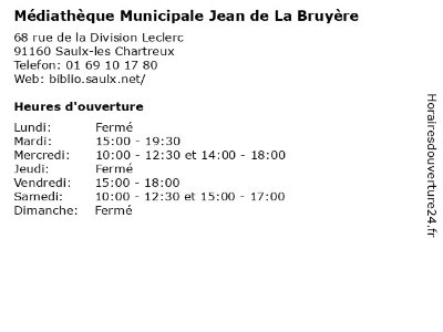 Médiathèque municipale Jean de la Bruyère