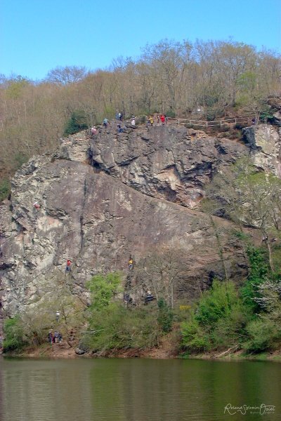 Rocher d'escalade de Pierre Blanche