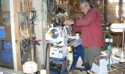 Atelier de tournage sur bois