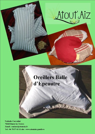 Oreillers "Atout'aiz"