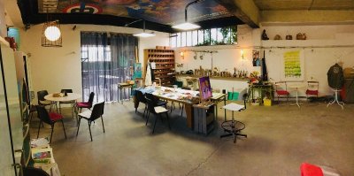 Work shop in France, Agnès Van Gaalen: peintre