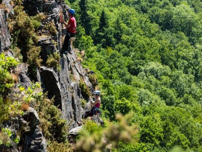 Sur les flancs abruptes