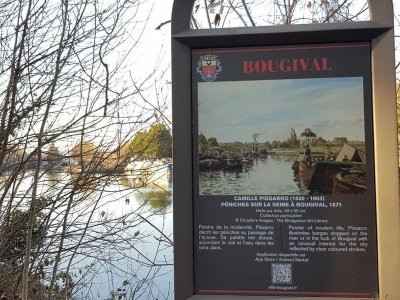 Panneau En promenade dans l'île de la Chaussée