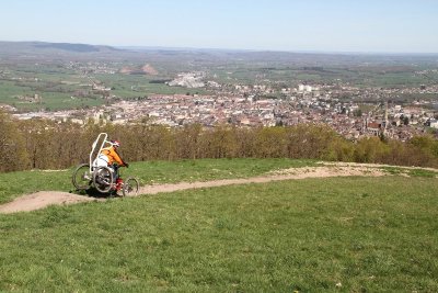 Site de piste de descente VTT