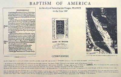 1507 Saint-Dié-des-Vosges nomme le nouveau monde "America"