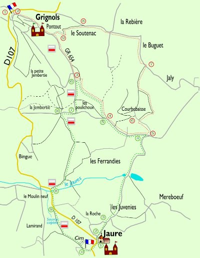 Grignols : Sentier historique