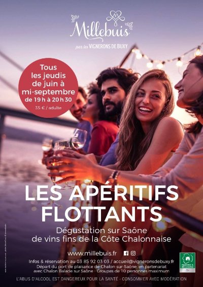 Apéritifs flottants Millebuis par les Vignerons de Buxy